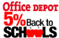Office Depot 5% back